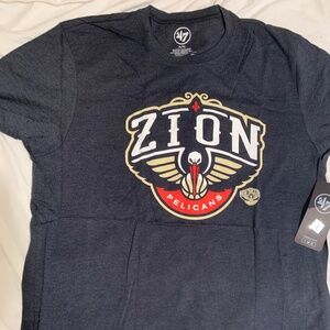 Zion Williamson New Orleans Pelicans 47 brand t-shirt mens XL blue